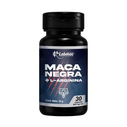 [PDT-0236] MACA NEGRA+ L-ARGININA CÁPSULAS 600 mg ENVASE X 30